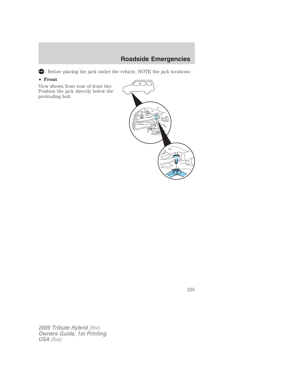 Mazda 2009 Tribute HEV User Manual | Page 235 / 325