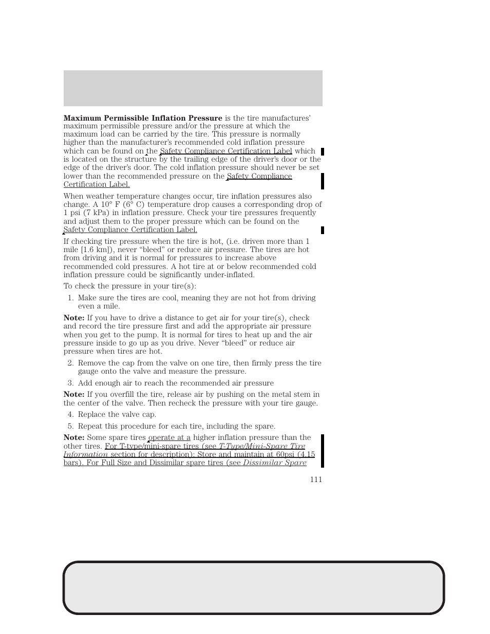 Tires, wheels and loading | Mazda 4WD User Manual | Page 111 / 268
