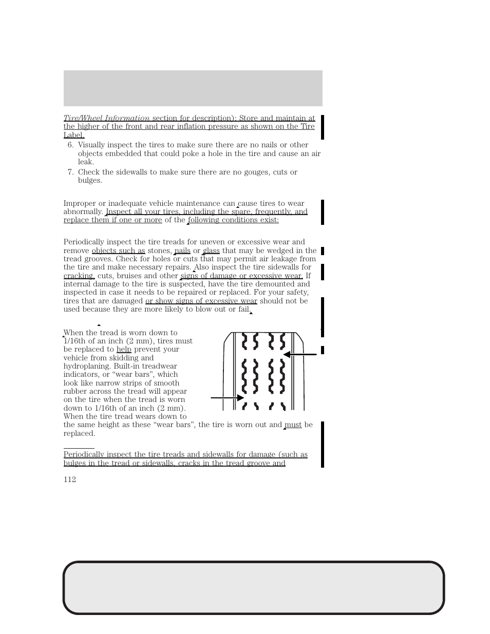 Tires, wheels and loading | Mazda 4WD User Manual | Page 112 / 268