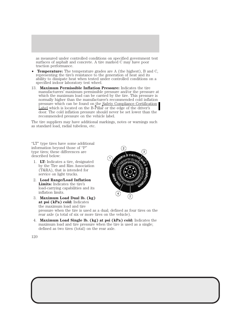 Tires, wheels and loading | Mazda 4WD User Manual | Page 120 / 268