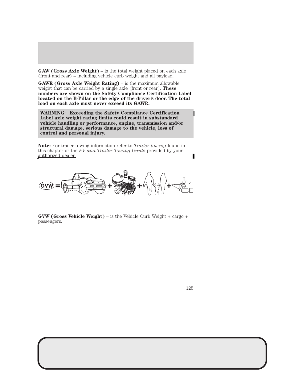 Tires, wheels and loading | Mazda 4WD User Manual | Page 125 / 268