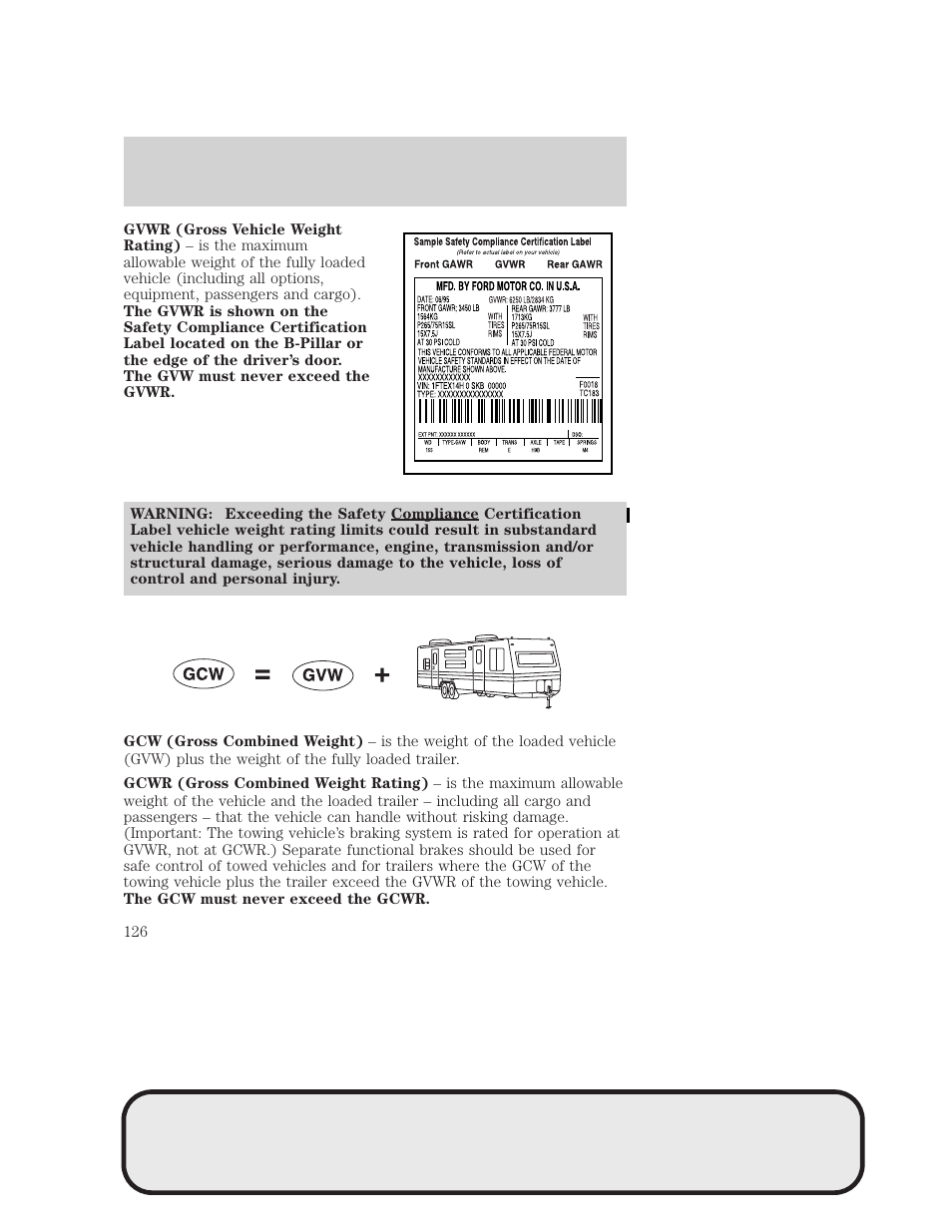 Tires, wheels and loading | Mazda 4WD User Manual | Page 126 / 268