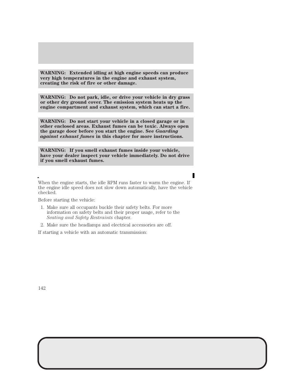 Driving | Mazda 4WD User Manual | Page 142 / 268