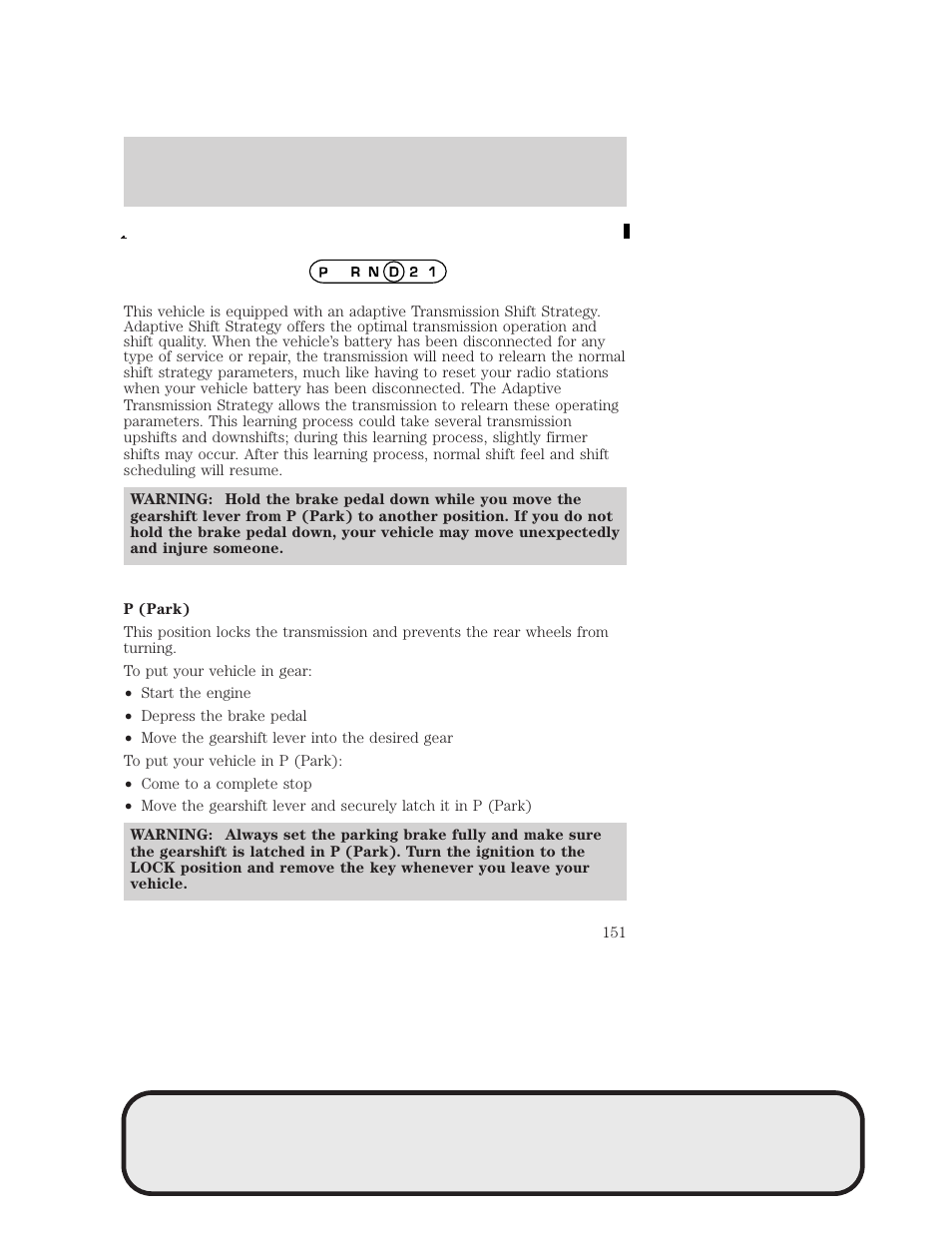 Driving | Mazda 4WD User Manual | Page 151 / 268