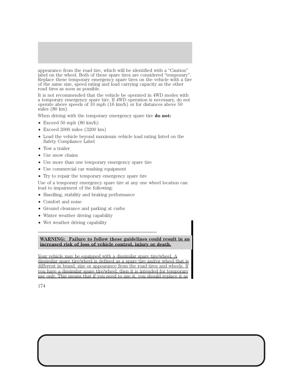Roadside emergencies | Mazda 4WD User Manual | Page 174 / 268