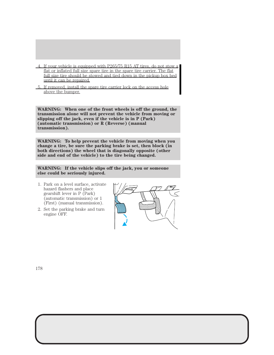 Roadside emergencies | Mazda 4WD User Manual | Page 178 / 268