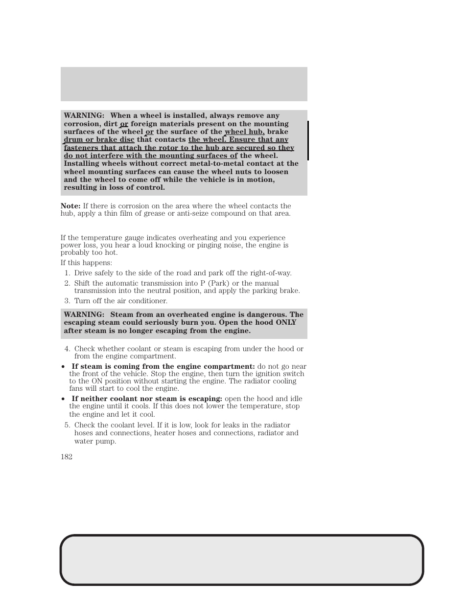 Roadside emergencies | Mazda 4WD User Manual | Page 182 / 268