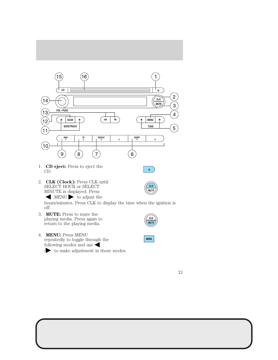 Entertainment systems | Mazda 4WD User Manual | Page 21 / 268