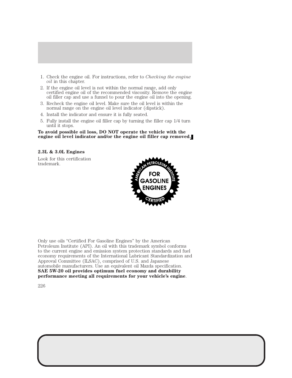 Maintenance and specifications | Mazda 4WD User Manual | Page 226 / 268