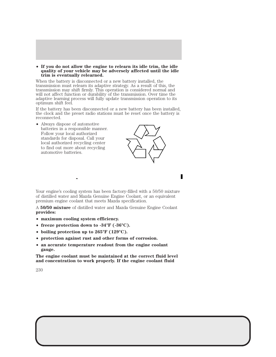 Maintenance and specifications | Mazda 4WD User Manual | Page 230 / 268