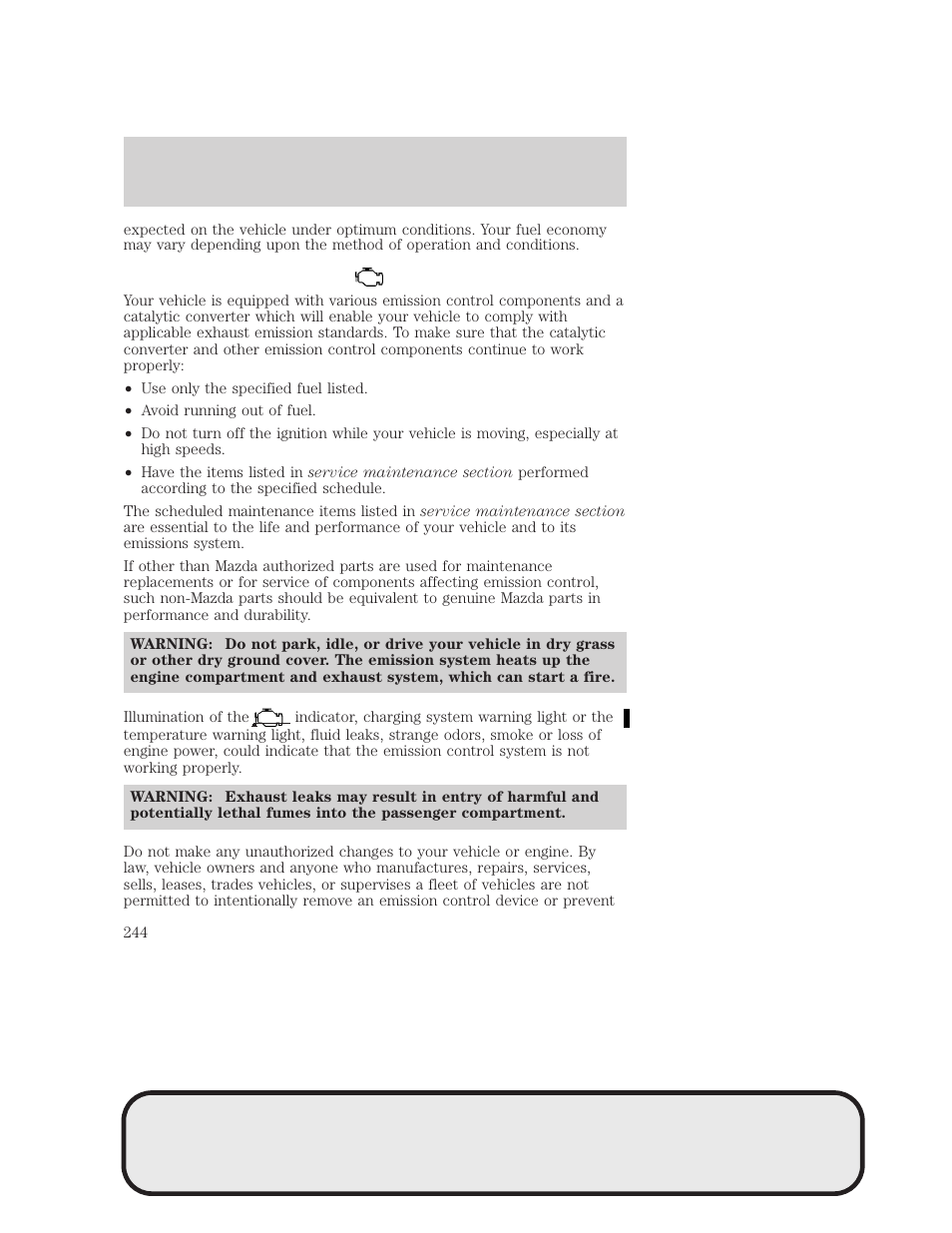 Maintenance and specifications | Mazda 4WD User Manual | Page 244 / 268