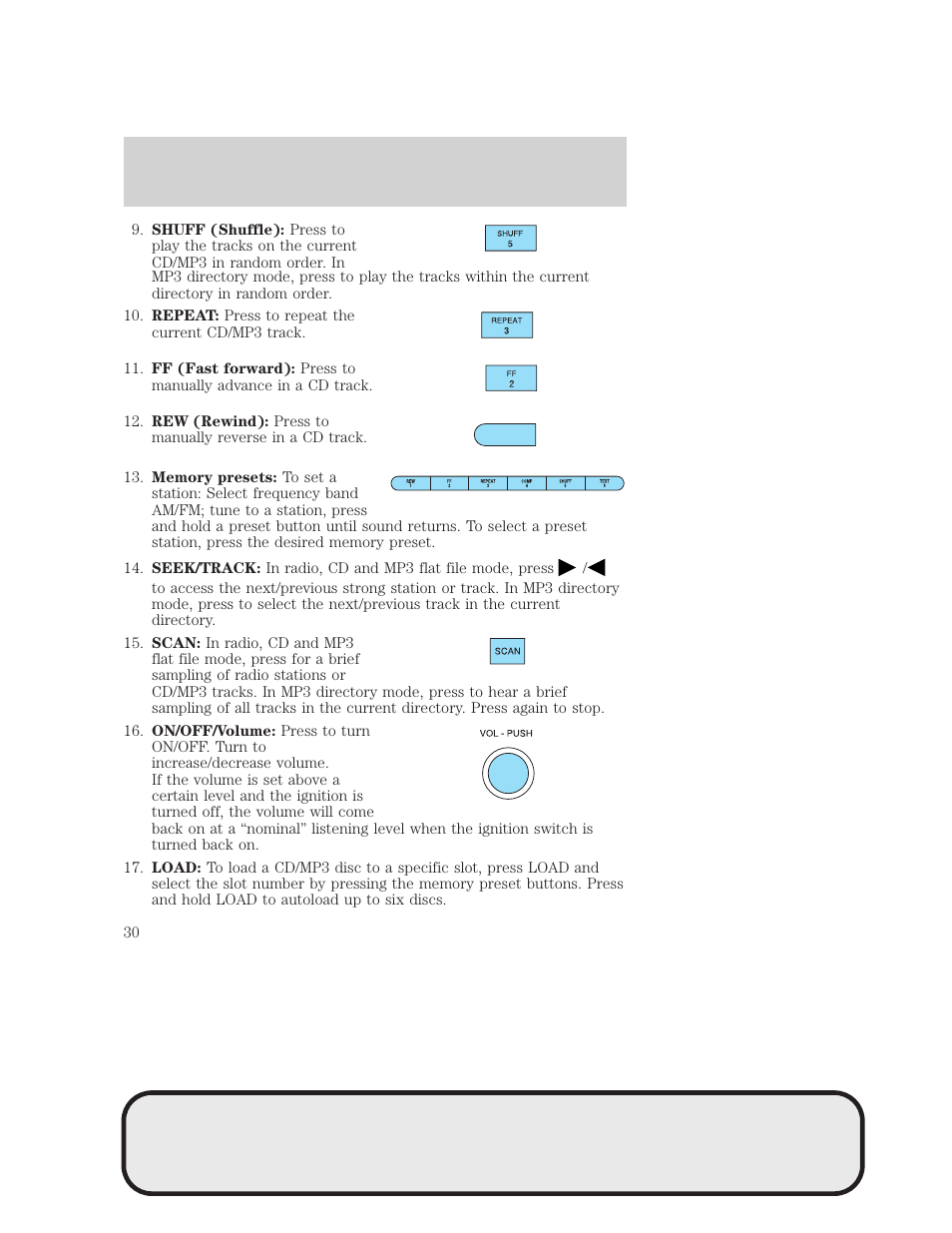 Entertainment systems | Mazda 4WD User Manual | Page 30 / 268