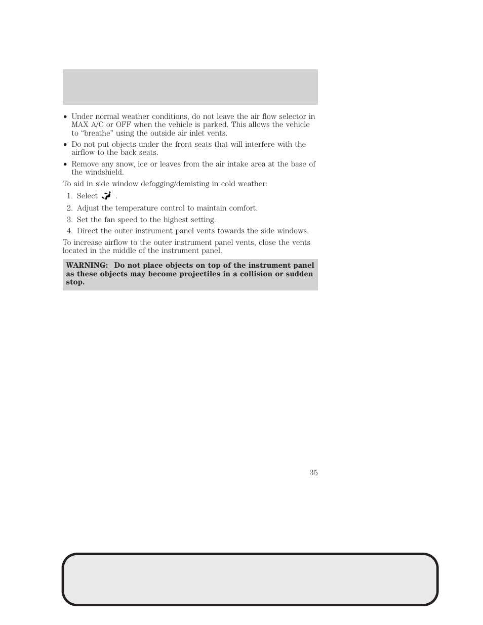 Climate controls | Mazda 4WD User Manual | Page 35 / 268