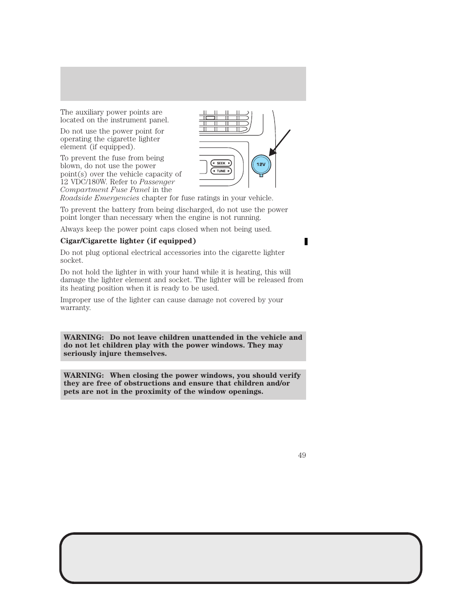 Driver controls | Mazda 4WD User Manual | Page 49 / 268