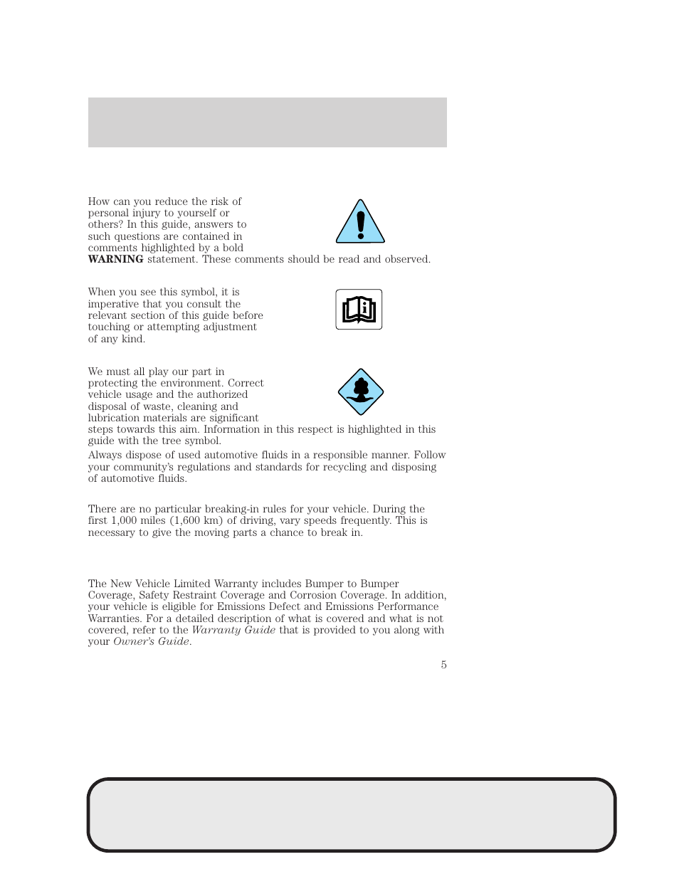 Introduction | Mazda 4WD User Manual | Page 5 / 268