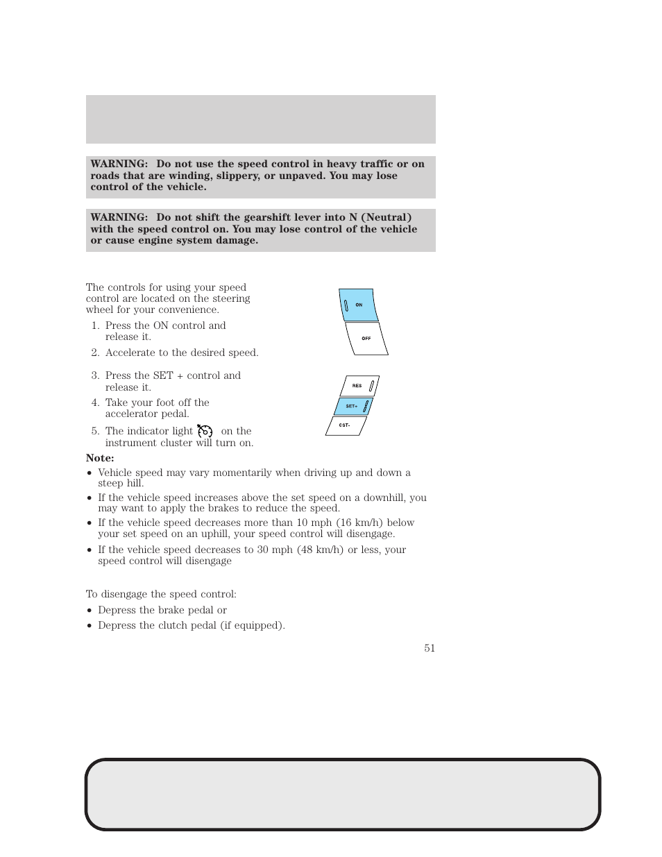 Driver controls | Mazda 4WD User Manual | Page 51 / 268
