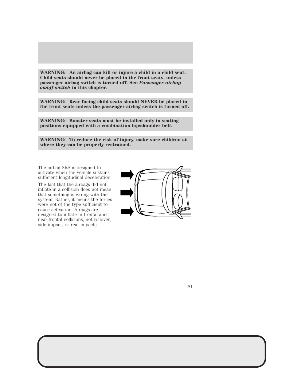 Seating and safety restraints | Mazda 4WD User Manual | Page 81 / 268