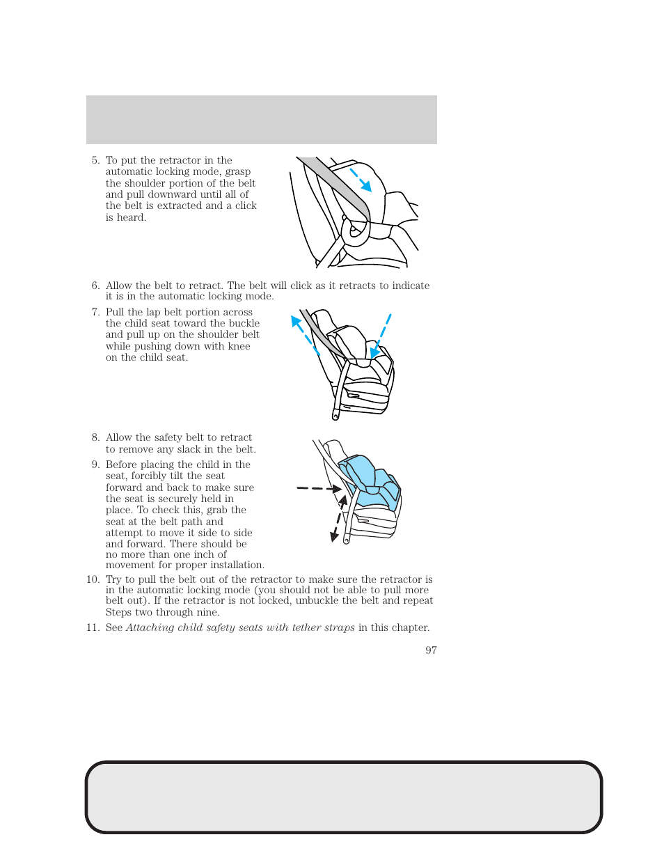 Seating and safety restraints | Mazda 4WD User Manual | Page 97 / 268