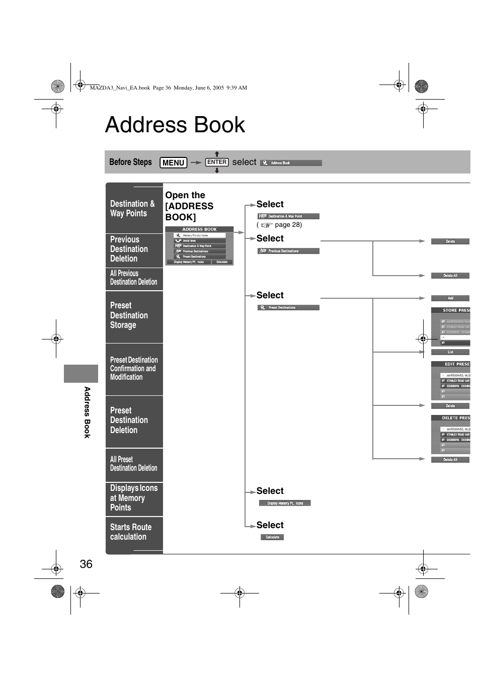 Address book | Mazda 2006 3 4-DOOR User Manual | Page 398 / 416