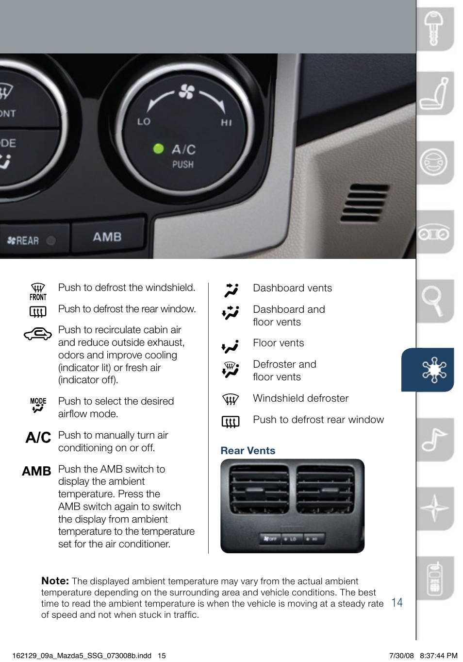 Mazda 2009 5 User Manual | Page 15 / 26