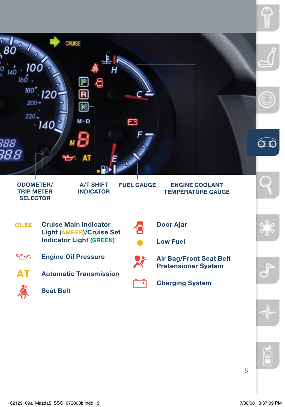 Mazda 2009 5 User Manual | Page 9 / 26