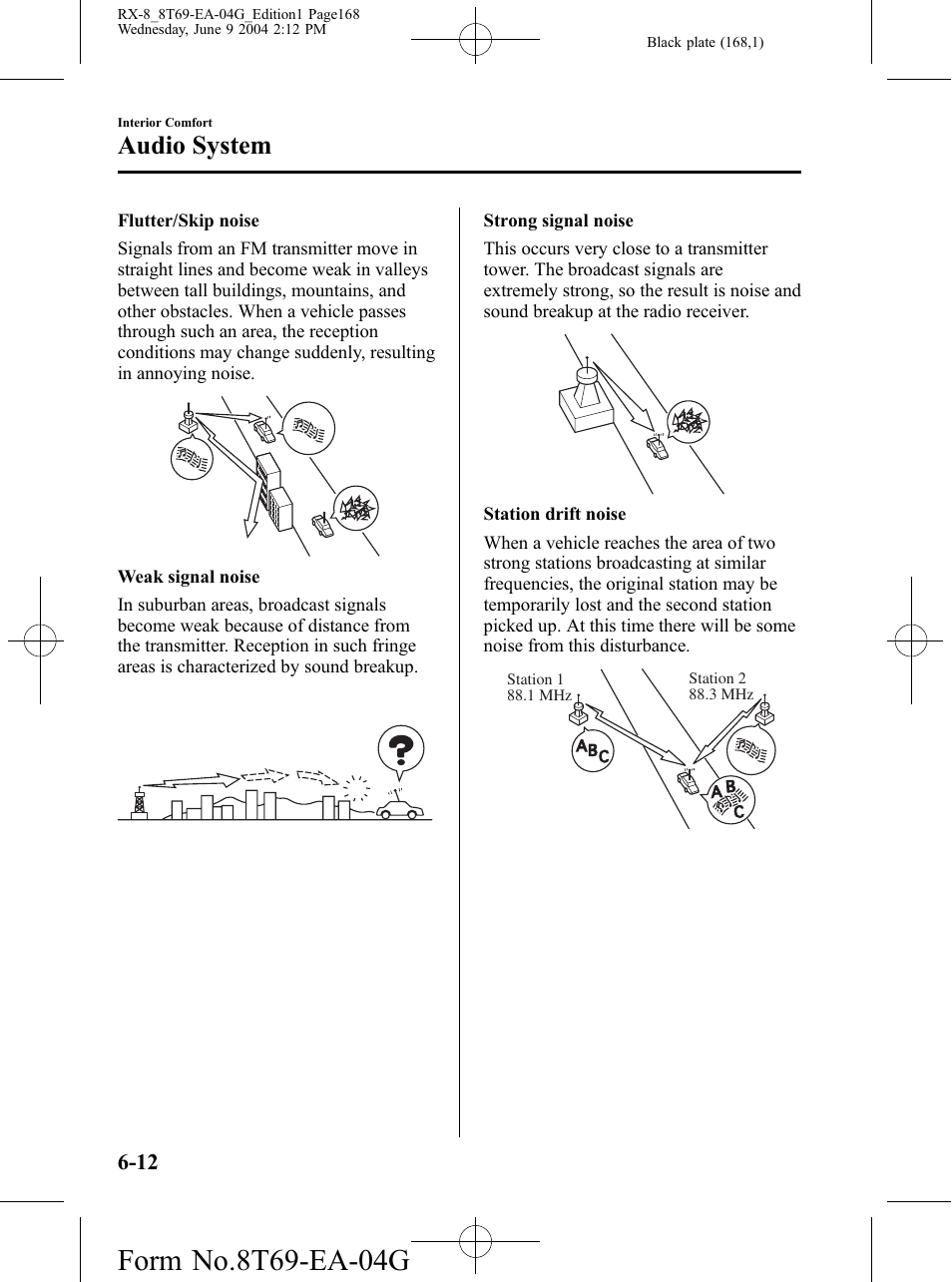 Audio system | Mazda 2005 RX-8 User Manual | Page 168 / 364