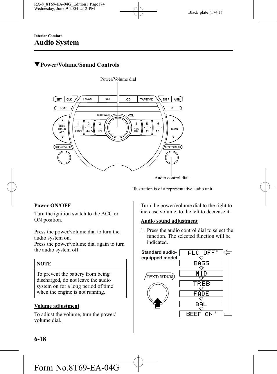 Audio system | Mazda 2005 RX-8 User Manual | Page 174 / 364