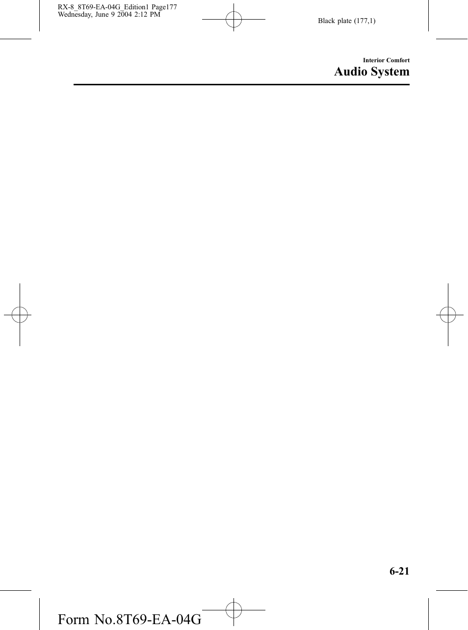 Audio system | Mazda 2005 RX-8 User Manual | Page 177 / 364