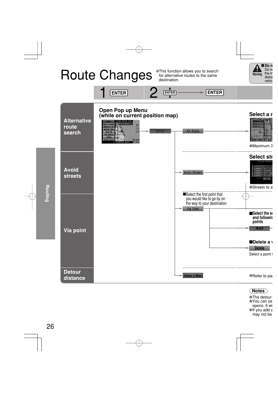 Route changes | Mazda 2005 RX-8 User Manual | Page 348 / 364