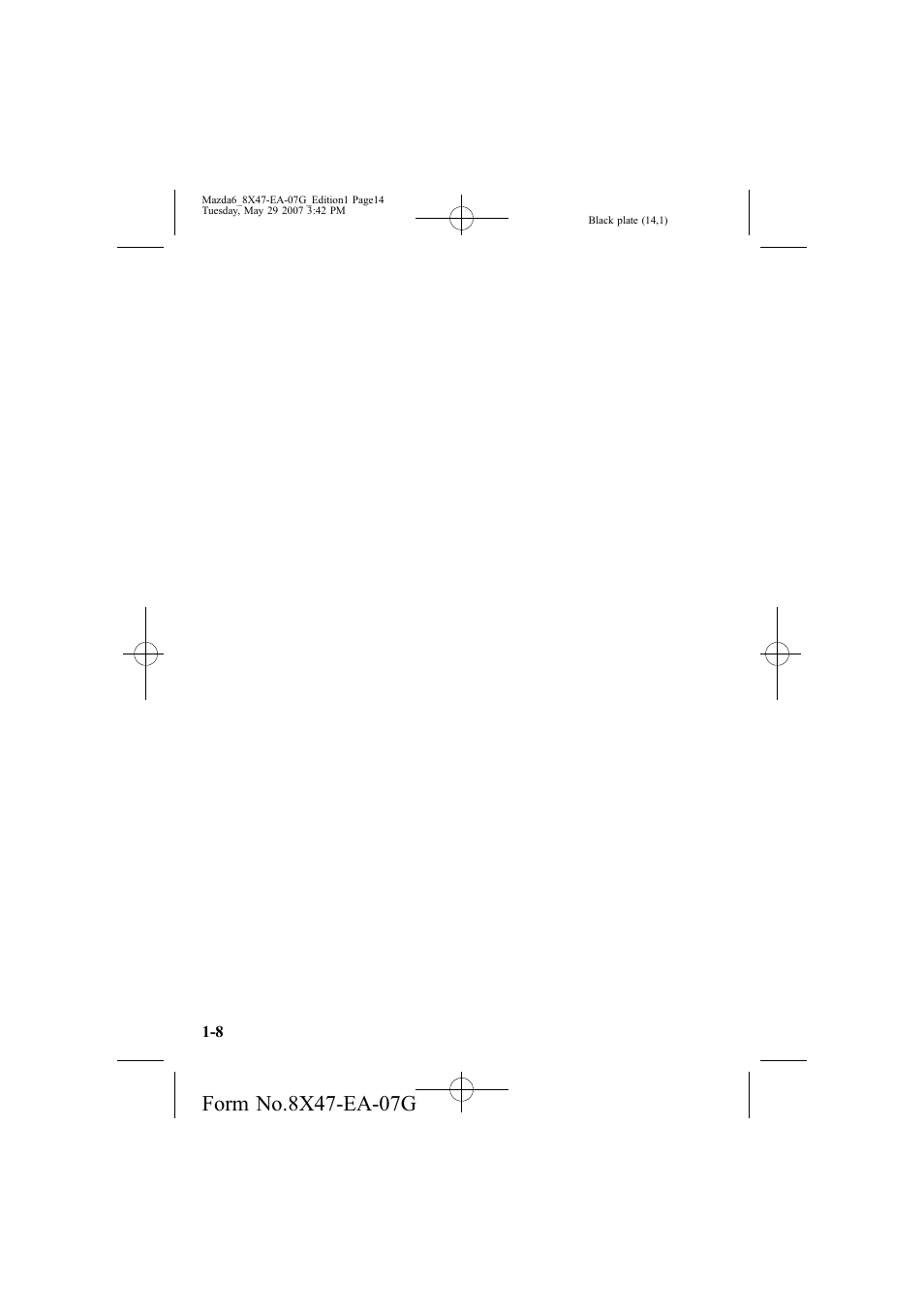 Mazda 2008 6 User Manual | Page 14 / 440