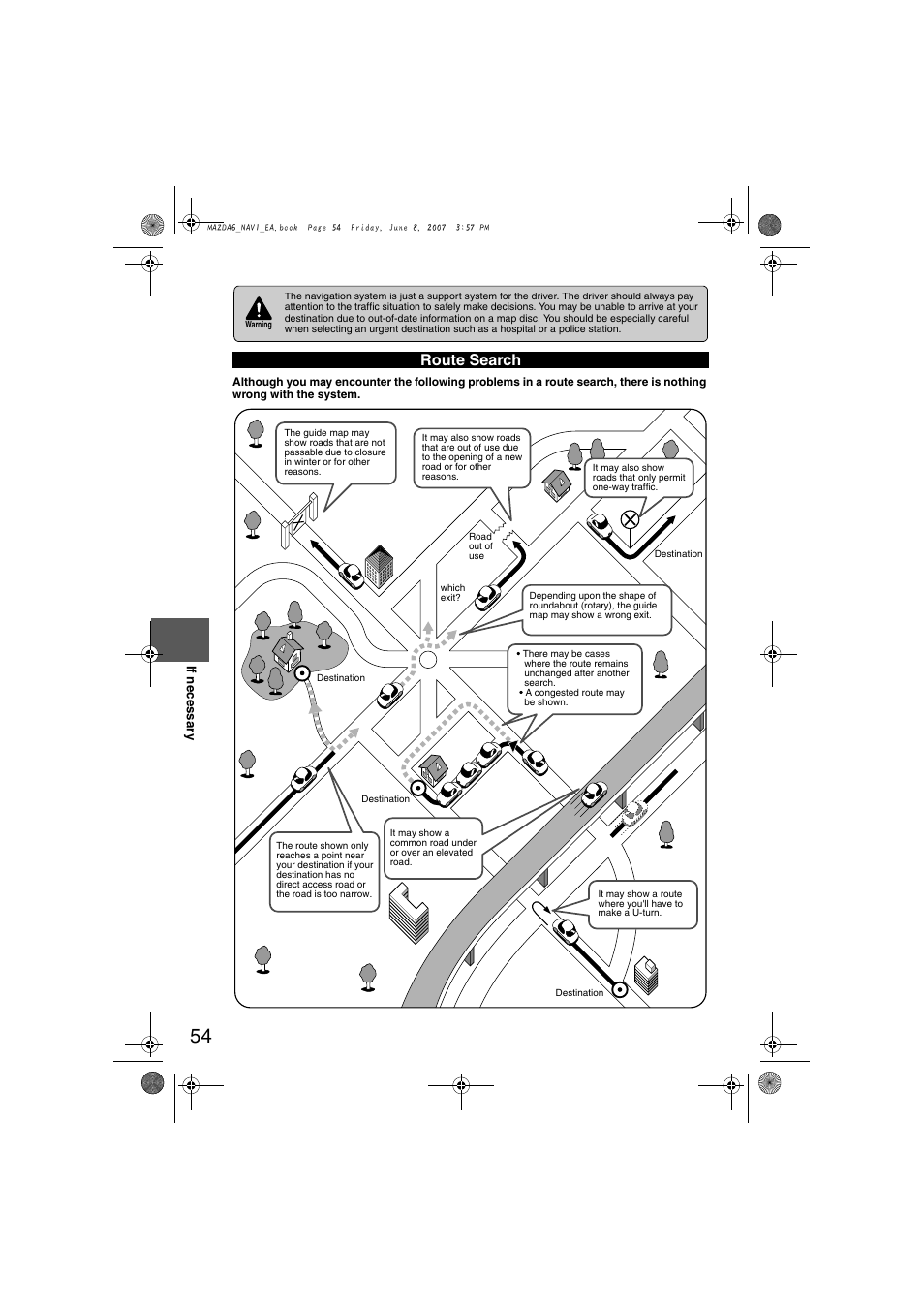 Route search | Mazda 2008 6 User Manual | Page 436 / 440