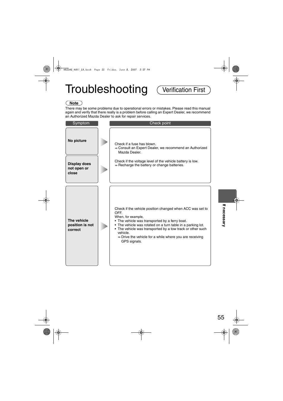 Troubleshooting, Verification first | Mazda 2008 6 User Manual | Page 437 / 440