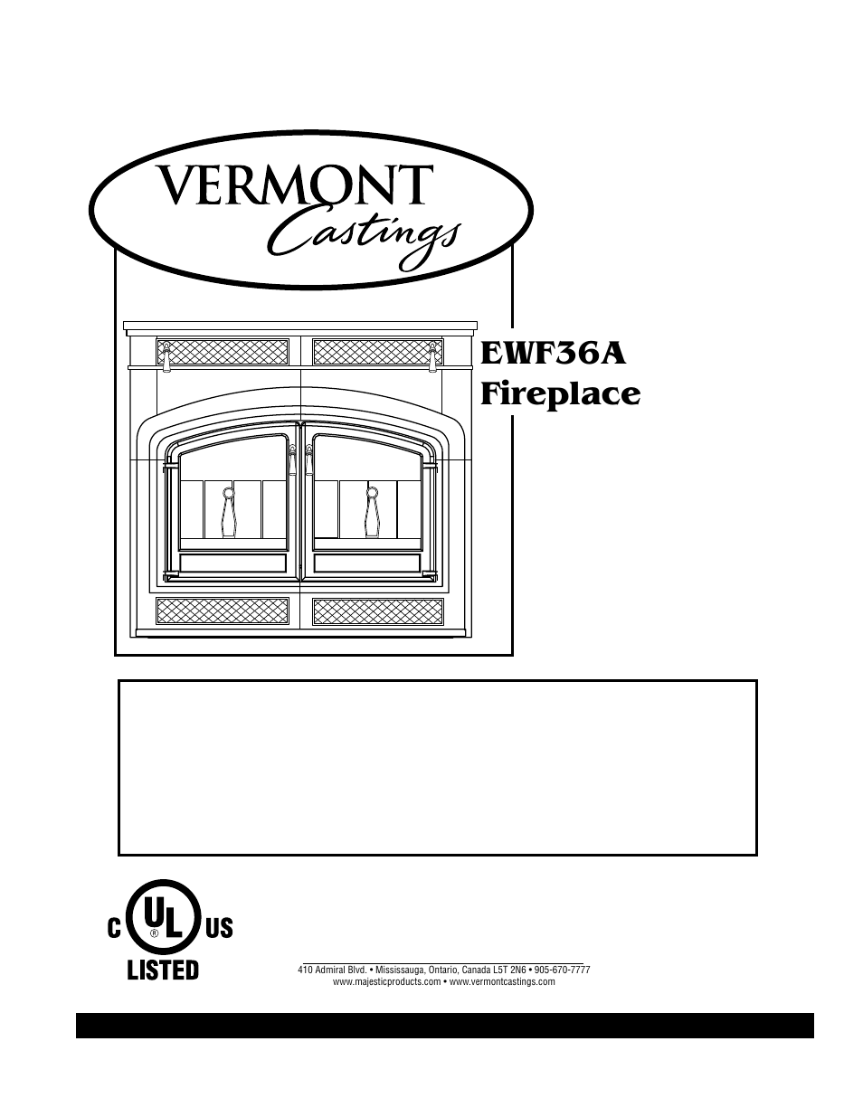 Majestic Appliances EWF36A User Manual | 30 pages