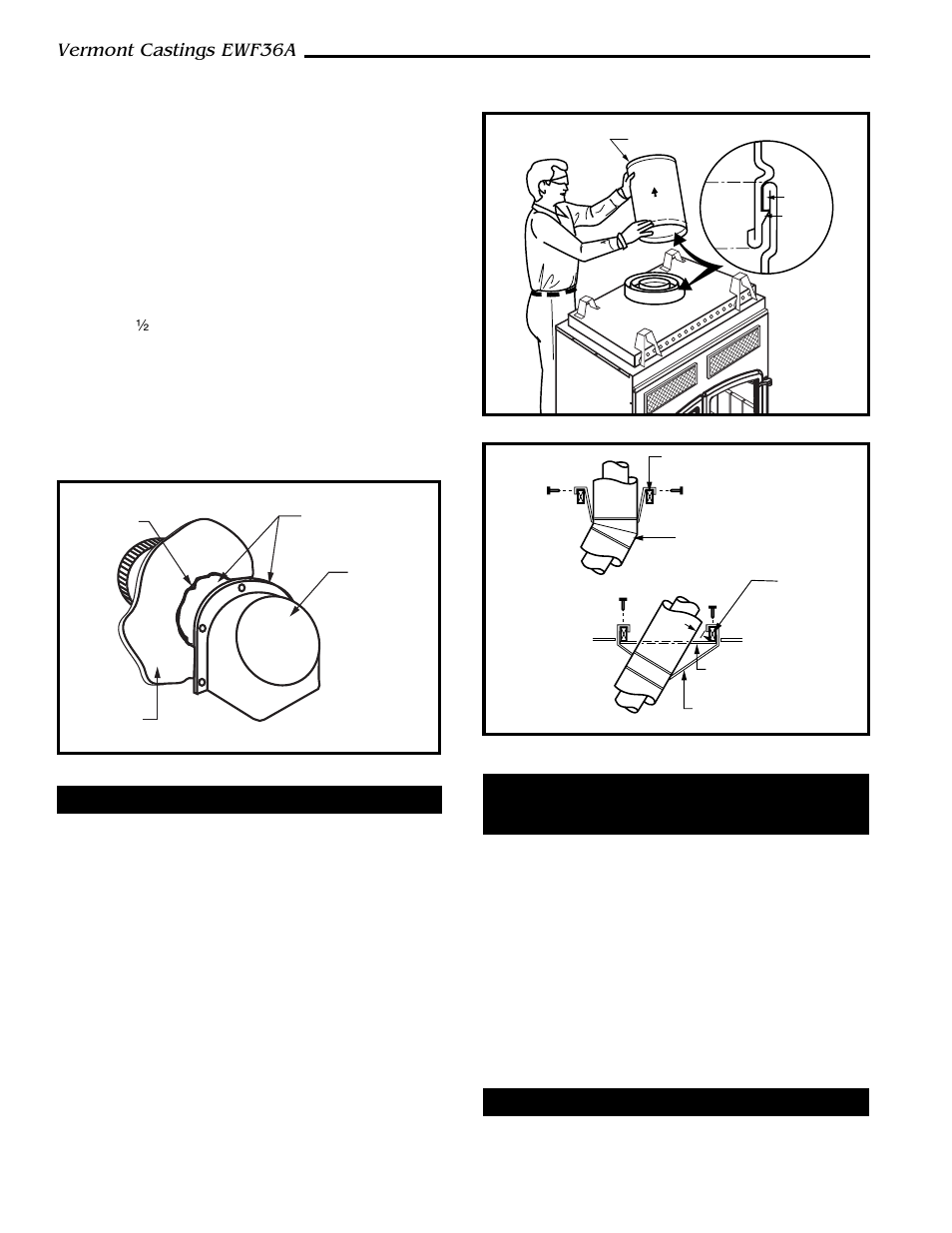 Vermont castings ewf36a, Installing the chimney system, Installing the firestop spacer in the ceiling hole | Proper firestop spacer installation | Majestic Appliances EWF36A User Manual | Page 12 / 30