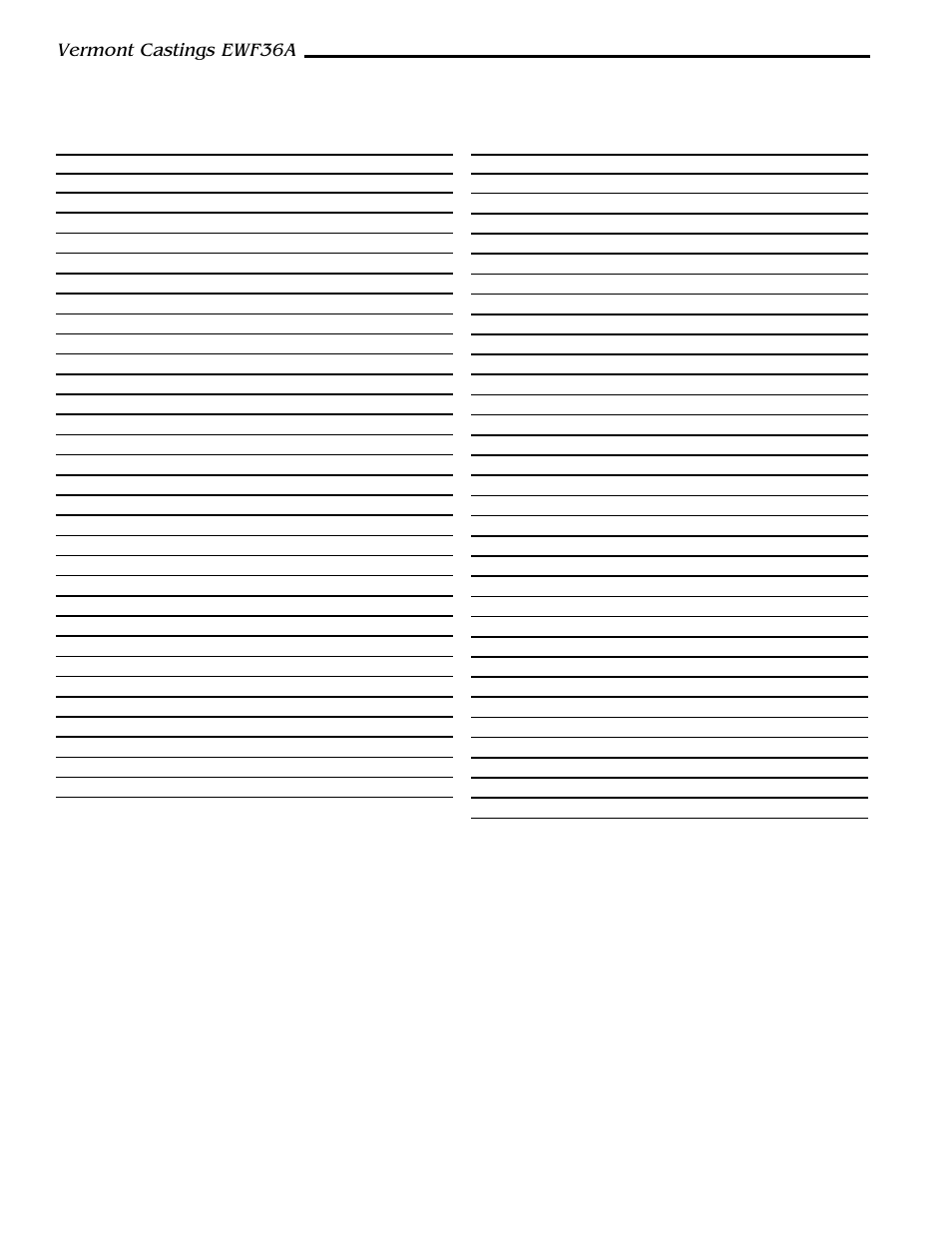 Ewf36a fireplace, Vermont castings ewf36a, Continued) | Majestic Appliances EWF36A User Manual | Page 28 / 30