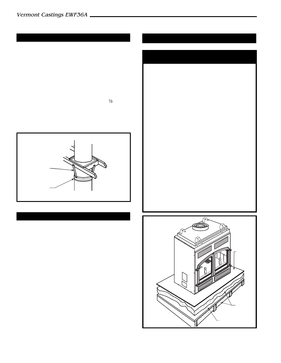 Installation, Chase installation, Vermont castings ewf36a | Majestic Appliances EWF36A User Manual | Page 8 / 30