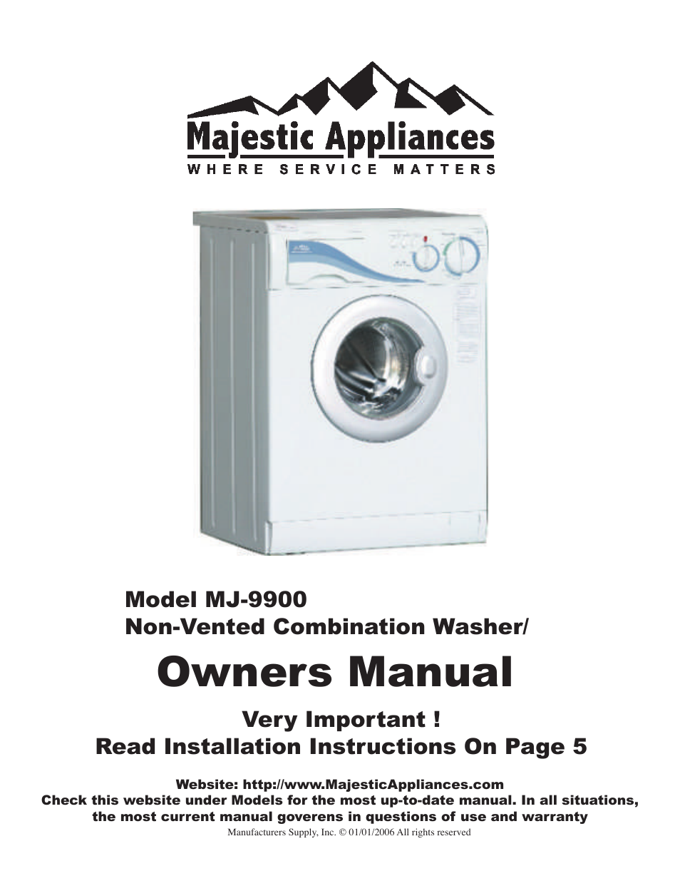 Majestic Appliances MJ-9900 User Manual | 19 pages