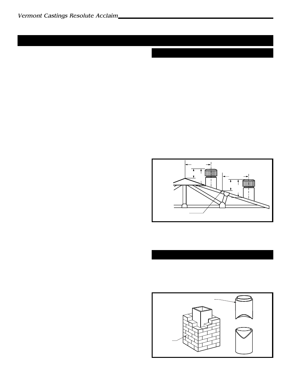 Installation, Vermont castings resolute acclaim, What kind of chimney tto use | Masonry chimneys | Majestic Appliances 2490 User Manual | Page 4 / 32