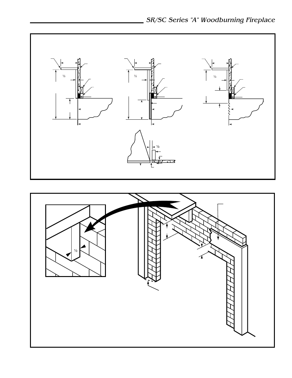 Sr/sc series "a" woodburning fireplace | Majestic Appliances SC42A User Manual | Page 15 / 24