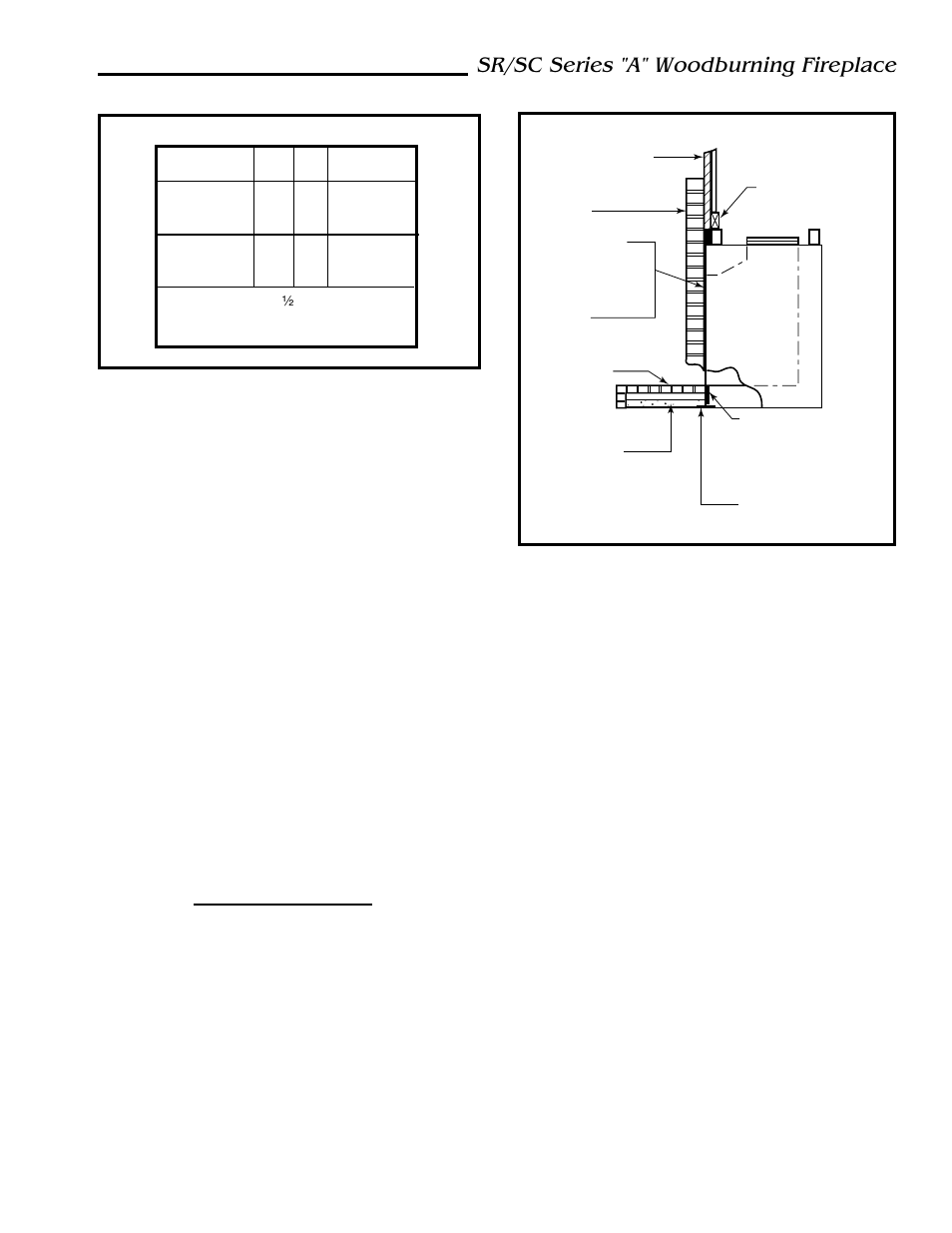 Sr/sc series "a" woodburning fireplace, Common materials and factors | Majestic Appliances SC42A User Manual | Page 17 / 24