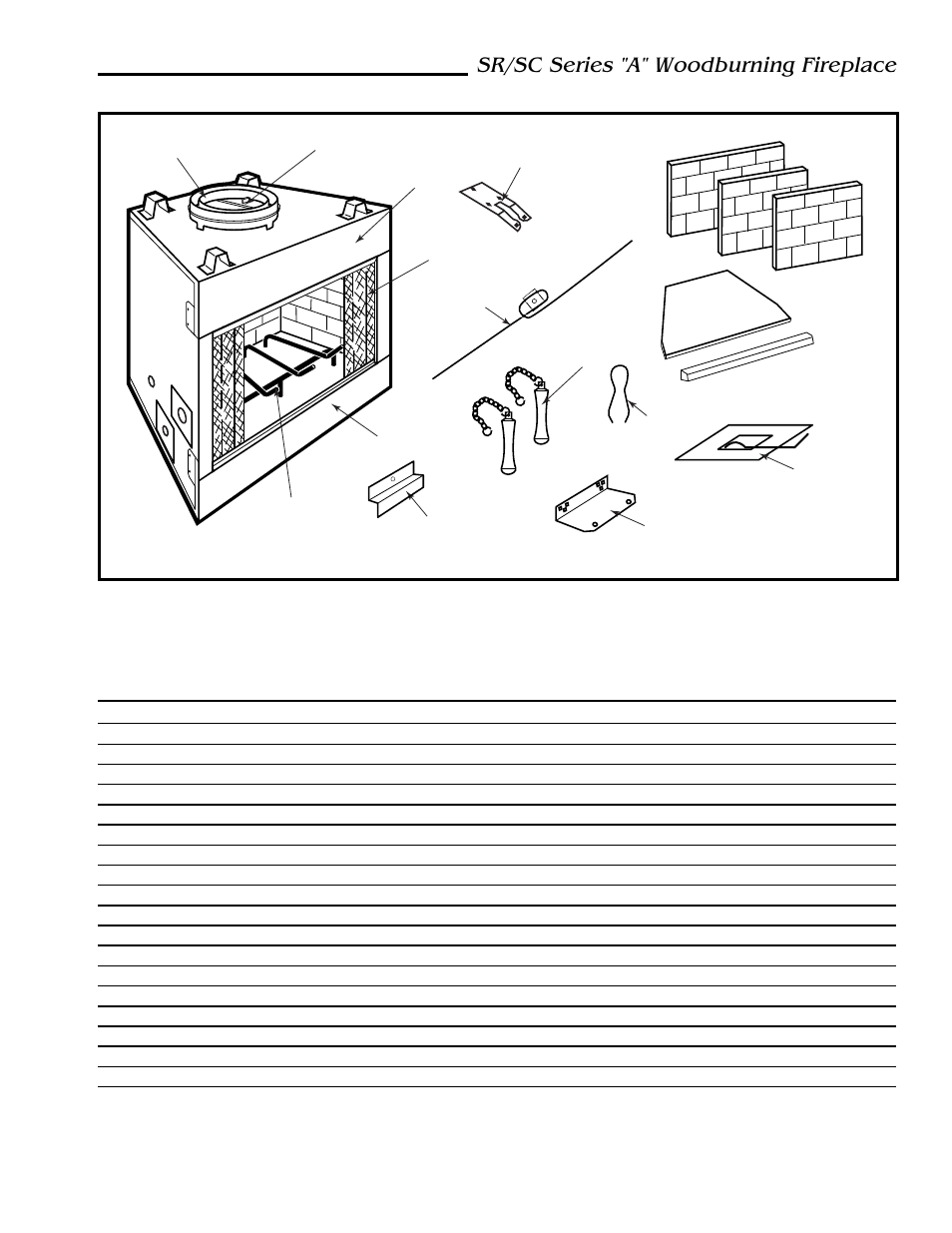 Sr/sc series "a" woodburning fireplace | Majestic Appliances SC42A User Manual | Page 19 / 24