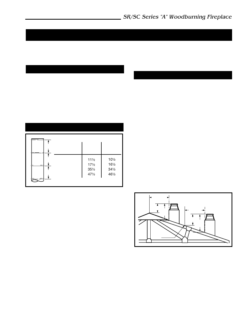 Planning information, Sr/sc series "a" woodburning fireplace, Mounting the fireplace | Planning the chimney run, The ten foot rule | Majestic Appliances SC42A User Manual | Page 7 / 24