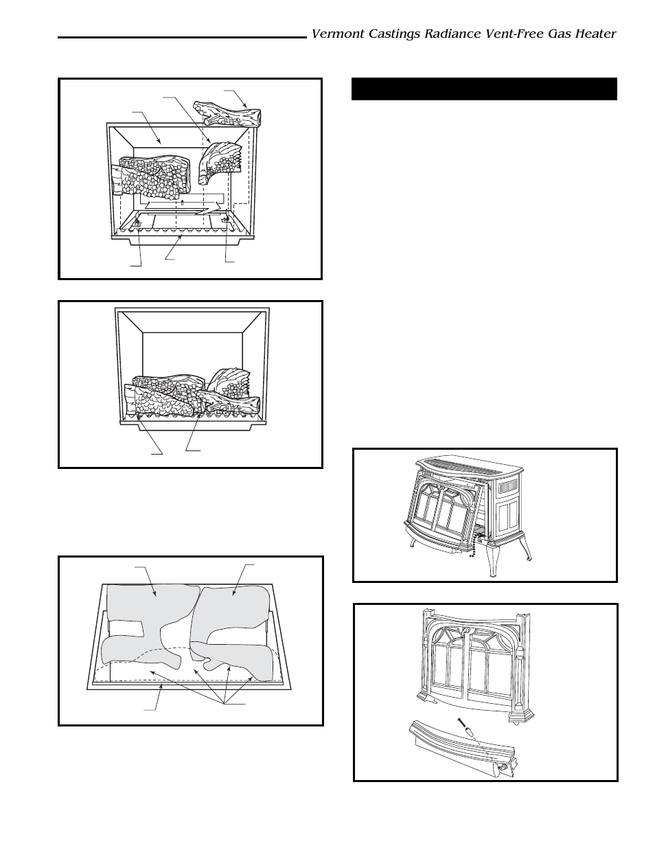 Vermont castings radiance vent-free gas heater, Complete the installation | Majestic Appliances 3376 User Manual | Page 15 / 26