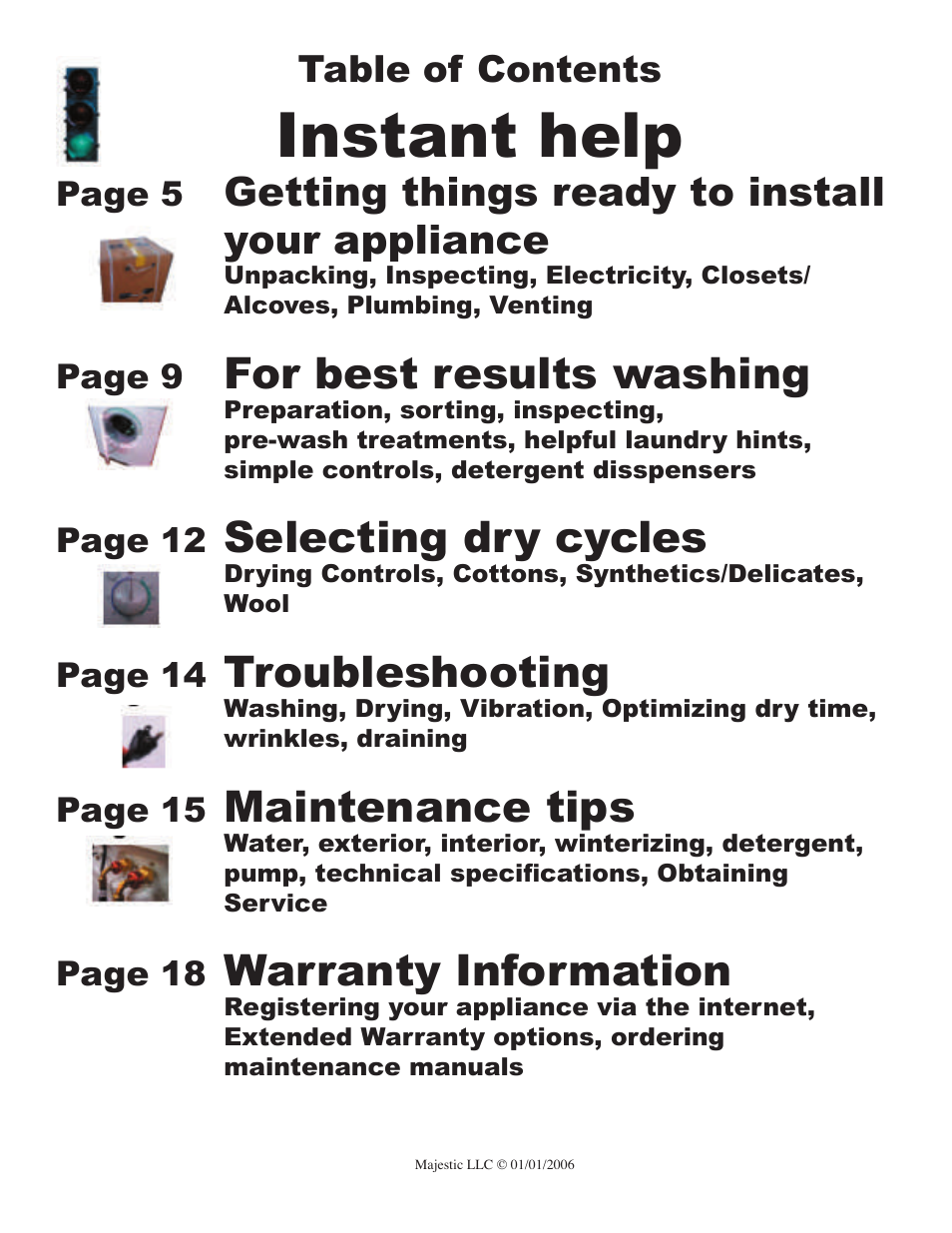 Majestic Appliances MJ-9000V User Manual | Page 4 / 20