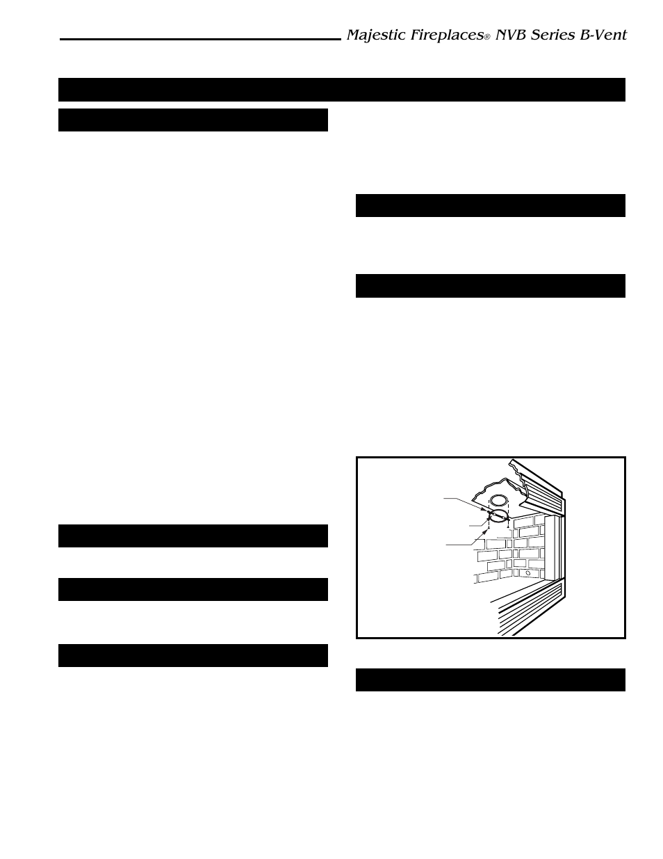 Optional accessories, Majestic fireplaces, Nvb series b-vent | Majestic Appliances NVBC36 User Manual | Page 21 / 24