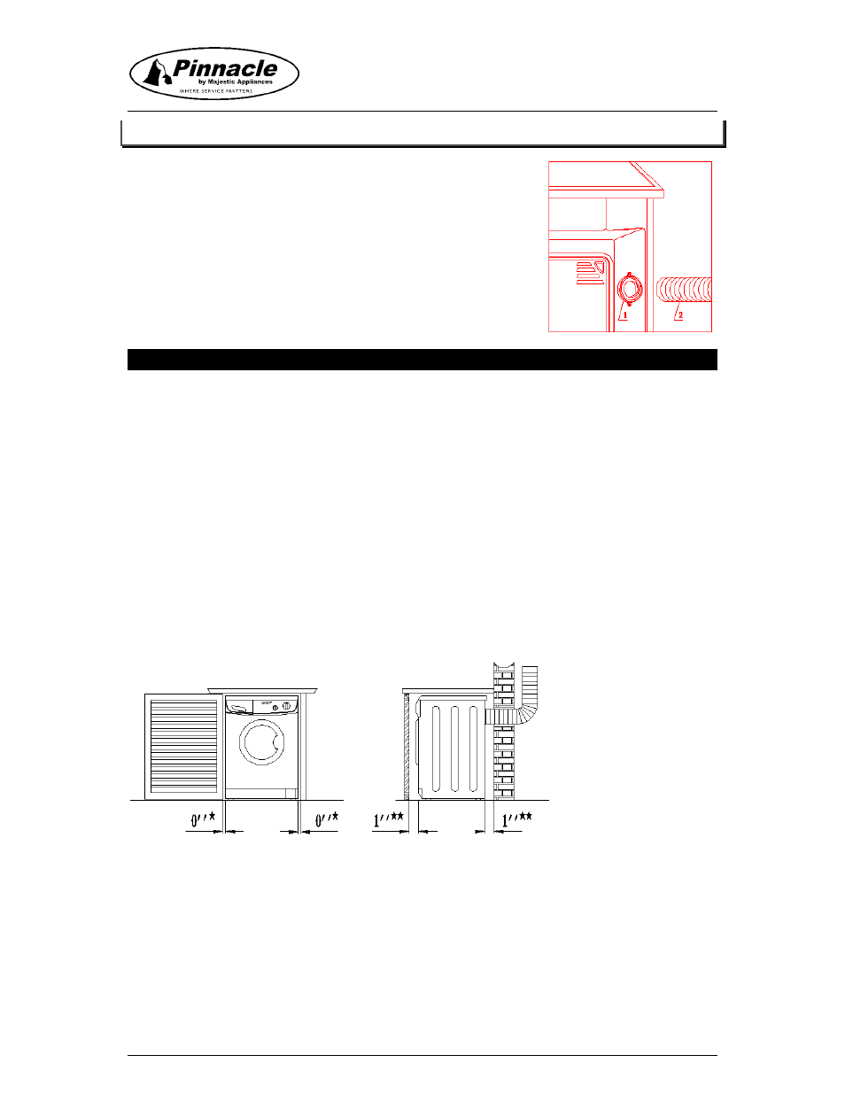 Connection the vent hose | Majestic Appliances 17-2013 User Manual | Page 12 / 18