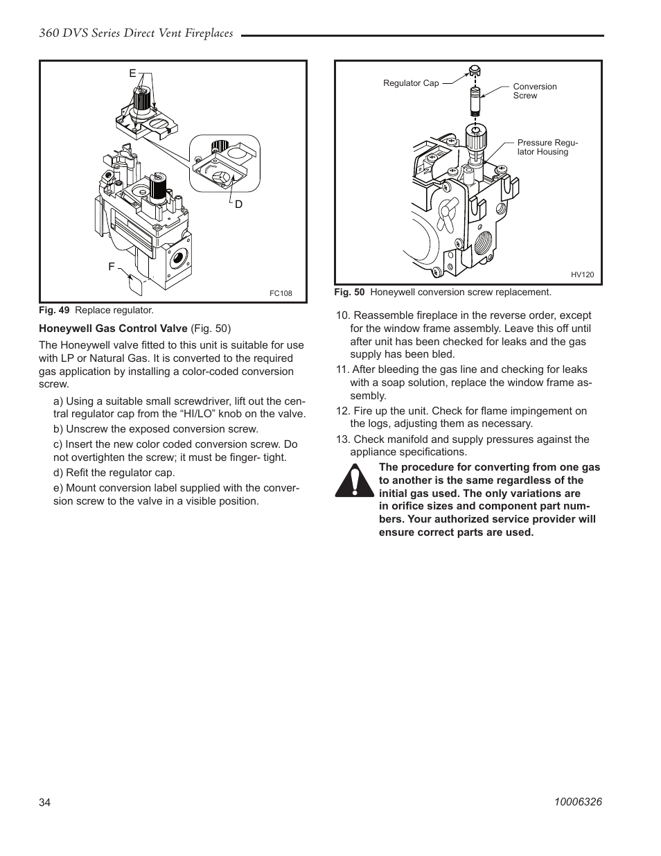 360 dvs series direct vent fireplaces | Majestic Appliances 360DVS3 User Manual | Page 34 / 44