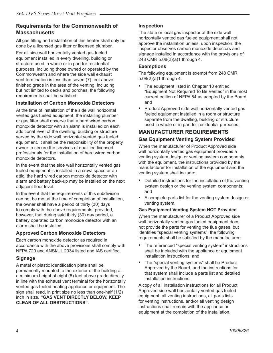 Majestic Appliances 360DVS3 User Manual | Page 4 / 44