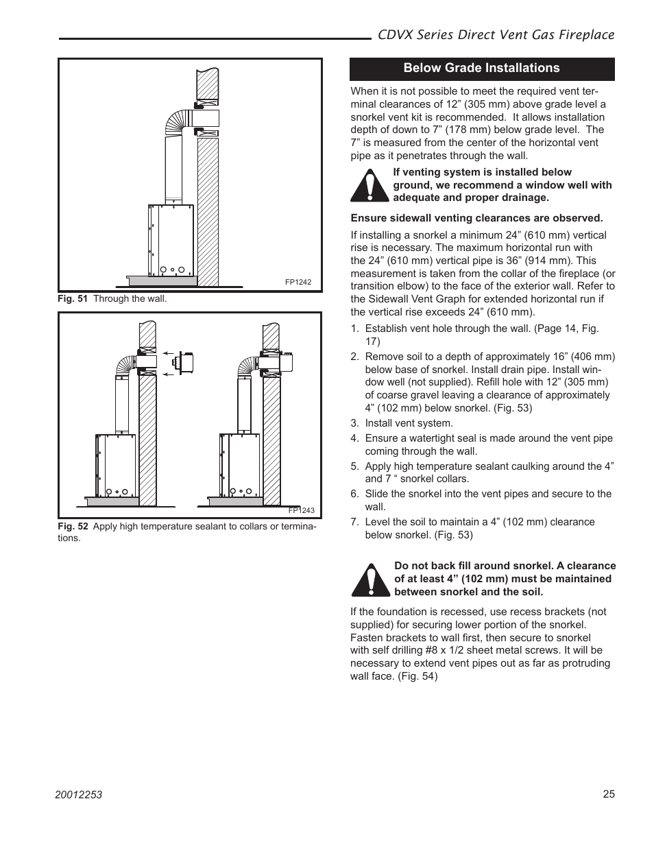 Majestic Appliances Builder Direct Vent 36CDVXTRN User Manual | Page 25 / 44