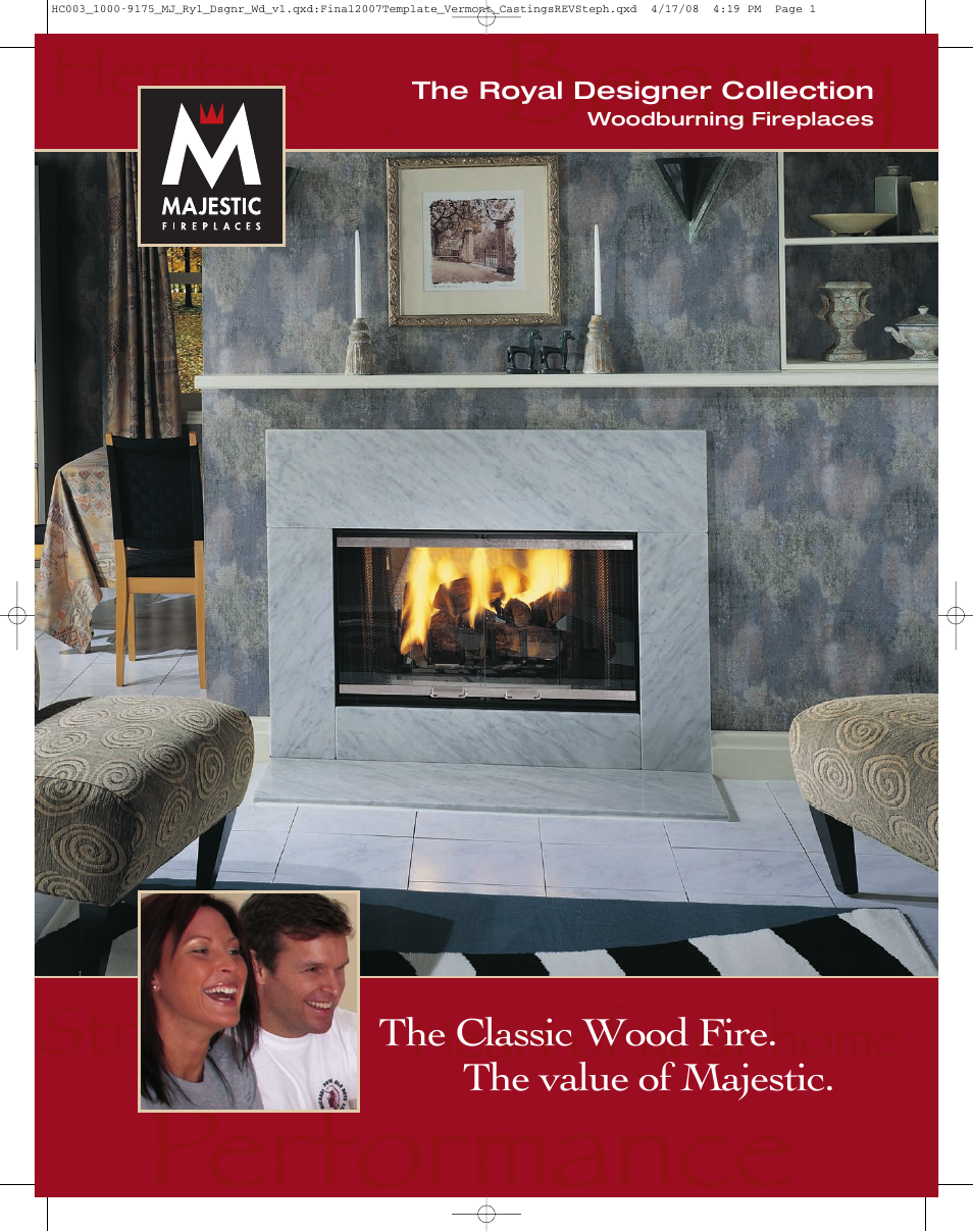 Majestic Appliances Royal Designer Collection CL/R36 User Manual | 2 pages